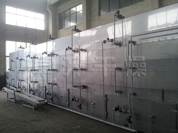 Special belt dryer for pigment